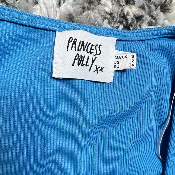 Princess Polly Aiden Blue Top - Picture 2 of 7